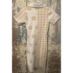 Princess Polly  Lainey Floral White Beige knit dress size XS/S Photo 3