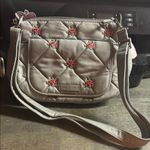 Vera Bradley Gray Quilted Floral Crossbody Bag Photo 0