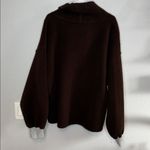 We The Free Elk Mountain Pullover Cowl Neck Brown Sweater Large Photo 6