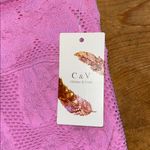 Chelsea and Violet Vibrant Pink Lace Bandeau Crop Top Size XL Photo 6