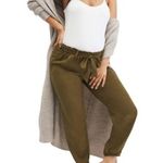 Motherhood Maternity NWT Underbelly Olive Charmeuse Jogger Pants Women’s Large Photo 16