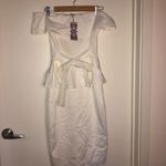 Boohoo 🆕 Off the Shoulder Peplum Midi Dress Photo 3