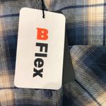 Bass Outdoor Womens Shirt S‎ Blue Bflex Plaid Button Up Pocket Long Sleeve NWT Photo 5