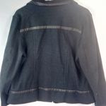 Allison Daley  L Black Zip Jacket Petite Photo 1