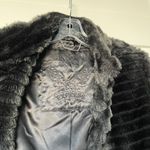 EXPRESS Black Faux Fur Cropped Jacket Photo 4