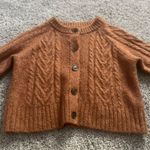 Old Navy Cropped Cable-Knit Cardigan Sweater Photo 3