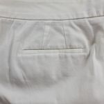 Talbots Womens Cropped Pants 12 White Wide Leg Capri Gold Button Pockets Stretch Photo 7