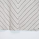 For Cynthia Taupe and Cream Linen Chevron Stripe Skirt NWOT Size Large Photo 3