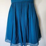 J.Crew  Turquoise Blue Silk Sleeveless Dress with Pockets Photo 2