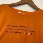 BP NEW NWT Great Day Graphic Tee Orange Long Sleeve Gay Queer LGBT JUNIORS Small Photo 2