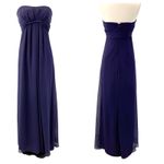 Vineyard Collection Women 4 Bridesmaid‎ Dress Strapless Purple Twist Chiffon Photo 1