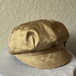 Coach : Kristin Signature Gold Patterned Cap- M/L Photo 13