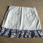 Callaway  White Skirt with Blue and Pink Floral Hem Photo 3