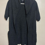 Vince ‎ Women's Sweater Cashmere Open Cardigan Short Sleeve Gray Size XS Photo 0