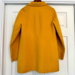 Talbots Women's  Double Face Wool Blend Jacket Coat Size 10 Mustard Gold Yellow Photo 2