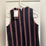 ZARA  Trafaluc Navy and Red Striped Mini Dress Size Small Photo 5