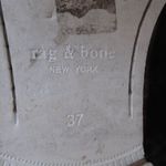 Rag and Bone   Womens 6.5 Brown Distressed Leather Laceless Oxfords Photo 9