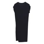ZARA W&B Collection Womens V-Neck Cap Sleeve Midi T-Shirt Dress Black Small Photo 2