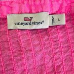 Vineyard Vines  Long Sleeve Linen Cover-up Dress In Fiesta Fuschia Photo 3