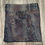 a.n.a  Dark Rainbow Snakeskin Skinny Crop Jeans Size 12 Petite Photo 5
