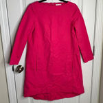 COS  Hot Pink Cotton Shift Dress with Side Slits Modern Minimalist size US 2‎ Photo 0