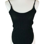 Moussy Vintage Black Ribbed Knit Spaghetti Strap Camisole Tank Top Medium Japan Photo 0