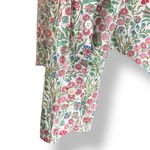 Liberty for J.Crew Floral Button Down Shirt Long Sleeve White Red Green Cotton 0 Photo 3