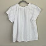 Marine layer  Lana Textured Raglan Sleeve Top in White Size Medium Photo 6
