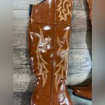 NWOB Knee High Cowgirl Boots Brown Size 7 Photo 2