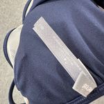 Aerie String Bikini Swim Top Size Medium Navy Blue Mesh Detail Padded Wireless Photo 4