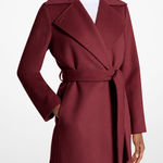 Michael Kors Wool Wrap Coat (Camel) Photo 0