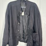 Sanctuary Black Oversized Long Sleeve Zip up Jacket Size 3X NWT Photo 3