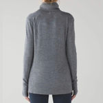 Lululemon sweat & savasana merino wool sweater cowl neck $148 fall gray Photo 2