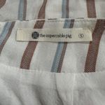 The Impeccable Pig  Striped Asymmetrical Mini Skirt Women’s Small Photo 2