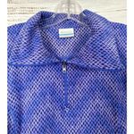 Columbia  Women's Geometric Long Sleeve Glacial Pullover Sweater Purple Sz Medium Photo 5