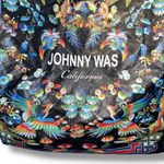 Johnny Was California Reusable Tote Bag Large Packable Carry On Travel 18 x 19" Photo 1