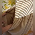 Strut & Bolt Herringbone Sleeveless Dress Taupe white size M Photo 5