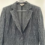 Armani Collezioni Snakeskin Print Jersey Long Sleeve Single Button Blazer Sz 10 Photo 3
