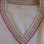 Marine layer  Adalyn sweater in cream with pink and neutral accent stripes Photo 2