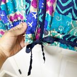 Oleg Cassini Vintage‎  100% 80s Geometric Print Full Zip Windbreaker Size L Photo 1