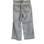 Oat New York Women’s Size 26 Wide Leg Crop Jeans Light Wash Blue Photo 3