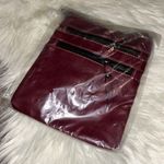 NEW Maroon & Black Crossbody Purse Adjustable Straps Bag Zippers Casual Pockets Purple Photo 6