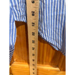 Lilly Pulitzer  Blue White Stripe Button Front Shirt Small Cotton Stretch Size S Photo 4