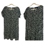 Cori Lane Ladies Polka Dot Black White Short Sleeve Scoop Neck Dress SZ XL Photo 1
