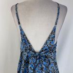 Topshop New Floral Print Tie Back V-Neck Romper Blue Multi Size 4 Photo 15