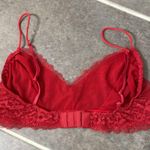 Honeydew® Intimates for Madewell Camellia Flower Lace Bralette size Large Red Photo 2