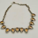 Simply Vera Vera Wang silver tone necklace with light peach rhinestones Photo 6