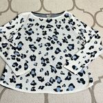 Chico's Chico’s Textured Animal-Print Bateau-Neck Leopard Print Sweater Photo 1