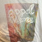 Brandy Melville  Good Vibes Palm Tree Graphic Cropped Muscle Shirt Photo 2