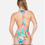 Hurley NWT BAHIA CHEEKY RACERBACK ONE PIECE ELECTRIC PINK Photo 7